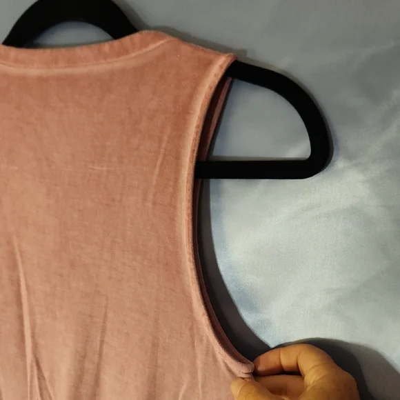 Soft & Sexy Aerie Lace-Up Tank Top - Washed Pink Sz Xs-S - Picture 5 of 5